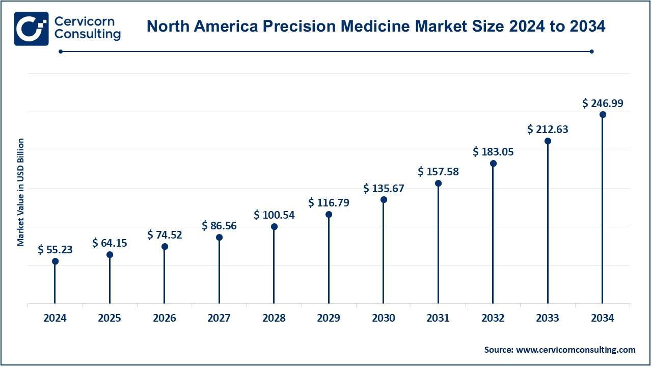 North America Precision Medicine Market Size 2025 to 2034